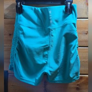 Women's Teal Wilo Athletic Shorts 0099 Small
